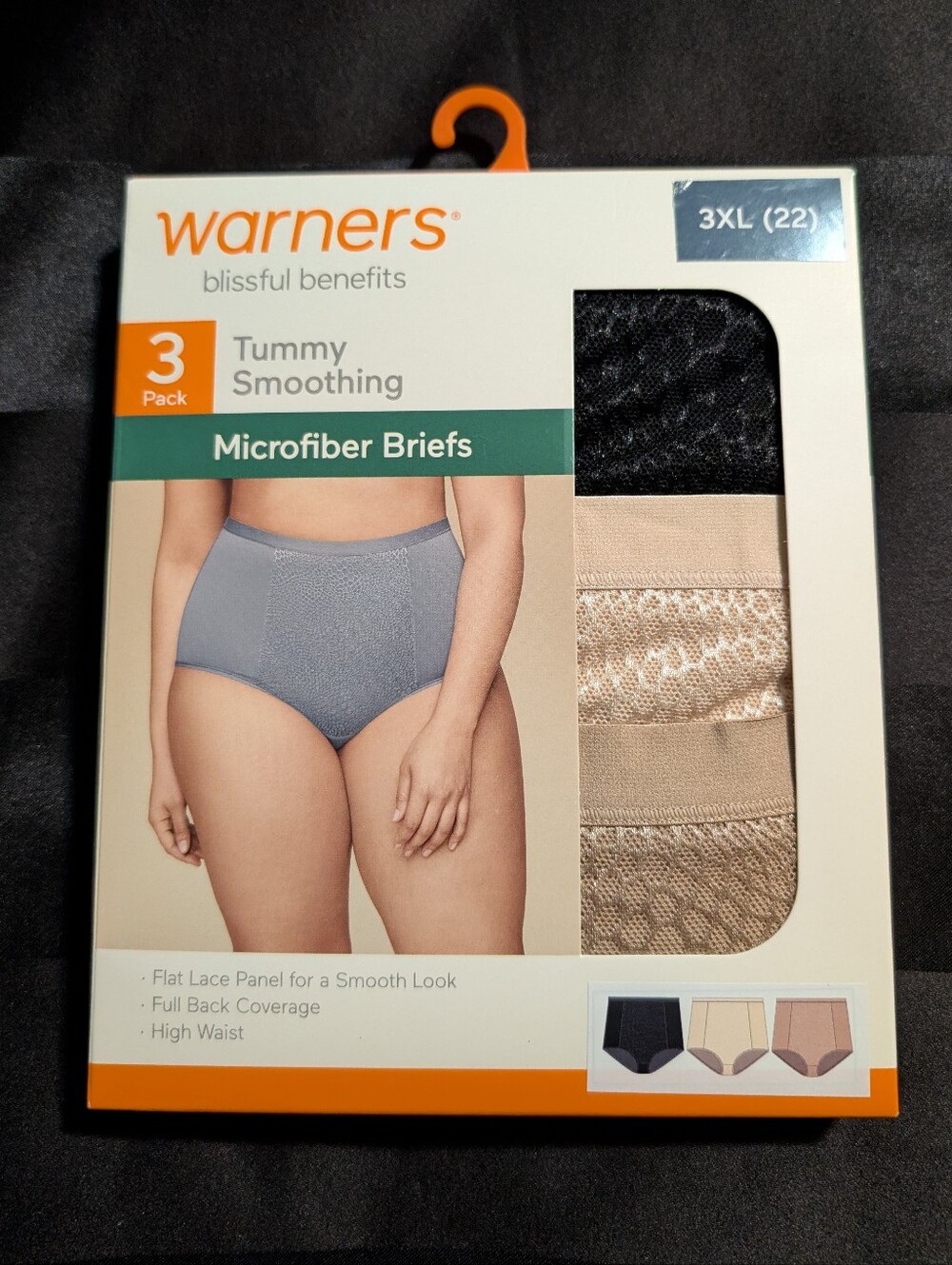 Warners Blissful Benefits Tummy Smoothing Microfiber Briefs.